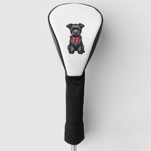 Miniature Schnauzer Welpe Golf Headcover (Vorderseite)