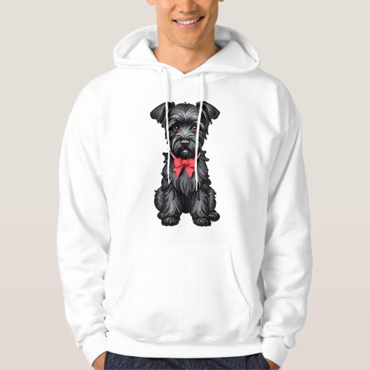 Miniature Schnauzer Welpe Hoodie (Vorderseite)