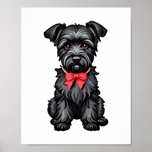 Miniature Schnauzer Welpe Poster (Vorne)
