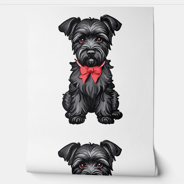 Miniature Schnauzer Welpe Tapete (Abrollen)
