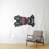 Miniature Schnauzer Welpe Wandteppich (Beispiel (Horizontal))