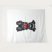 Miniature Schnauzer Welpe Wandteppich (Vorderseite (Horizontal))