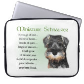 Miniature Schnauzer Welppy Laptopschutzhülle (Vorderseite)