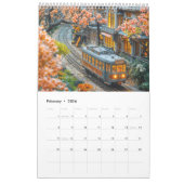 Miniature Trains 2026 Calendar – Seasonal Scenes i Kalender (Feb 2026)