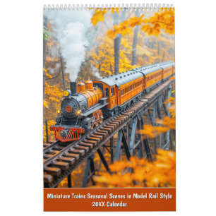 Miniature-Zug-Kalender – Saisonale Szenen i Kalender