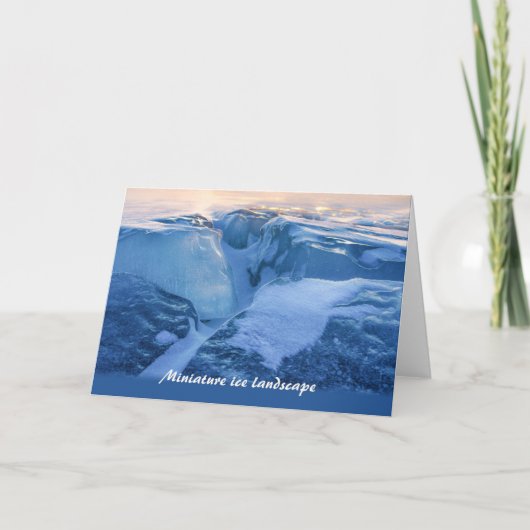 Miniatureislandschaft CC0718 Grußkarte Karte (Vorderseite)