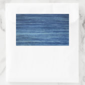 Miniaturen aus blauem Stoff und Modelltexte Rechteckiger Aufkleber (Tasche)