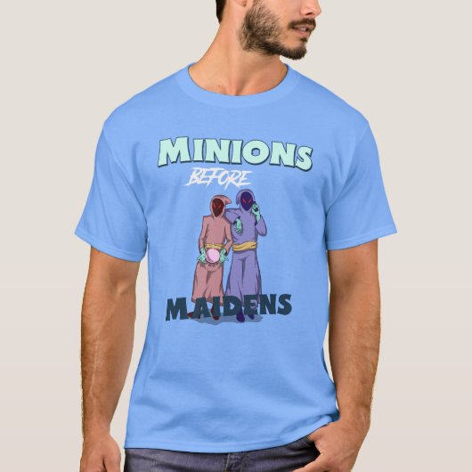 Miniaturen vor Maidens Funny Nerd T - Shirt (Vorderseite)