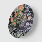 Miniaturgarten am Gem See Runde Wanduhr (Winkel)