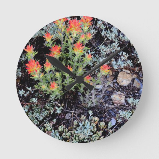 Miniaturgarten am Gem See Runde Wanduhr (Vorderseite)