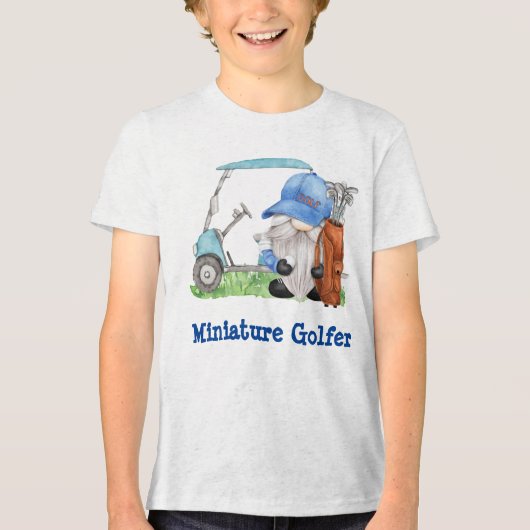 Miniaturgolfer Tri-Blend Shirt (Vorderseite)