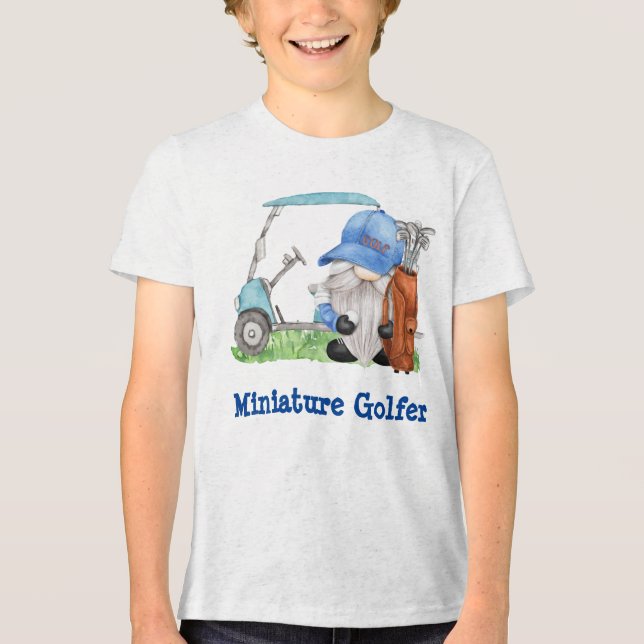 Miniaturgolfer Tri-Blend Shirt (Vorderseite)