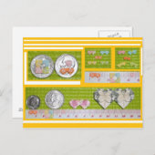 Miniaturhöre und Zweihöre Postkarte (Vorne/Hinten)