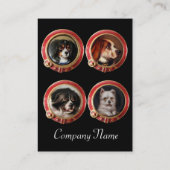 MINIATURHUNDERPORTRAITS, Tierarzt Visitenkarte (Rückseite)