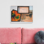 Miniaturhüttung für Maler K7 1986 Mixed-Media C Leinwanddruck (Insitu (Wohnzimmer))