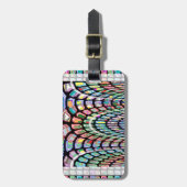 MiniaturKünste-abstraktes Wellen-Muster auf Gepäckanhänger (Vorderseite vertikal)