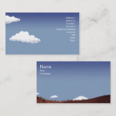 Miniaturlandschaft - Geschäft Visitenkarte (Vorne/Hinten)