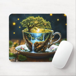 MiniaturlehrerIn Wunderland farbenfrohe Kunst Mousepad