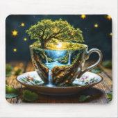 MiniaturlehrerIn Wunderland farbenfrohe Kunst Mousepad (Vorne)