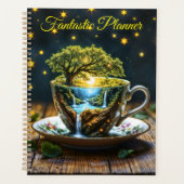 MiniaturlehrerIn Wunderland farbenfrohe Kunst Planer (Vorderseite)