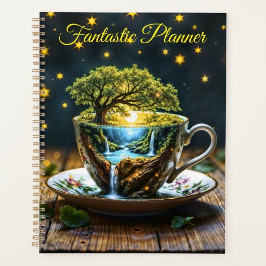 MiniaturlehrerIn Wunderland farbenfrohe Kunst Planer (Vorderseite)