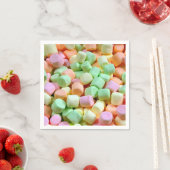 Miniaturmarshmallows Serviette (Beispiel)