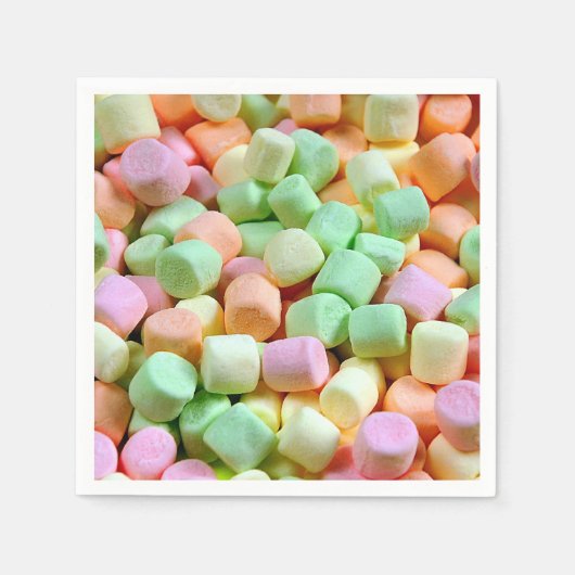 Miniaturmarshmallows Serviette (Vorderseite)