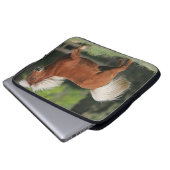 Miniaturpferd stehend laptopschutzhülle (Vorne Knopf)