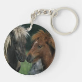 Miniaturpferdeberühren Schlüsselanhänger (Rückseite)