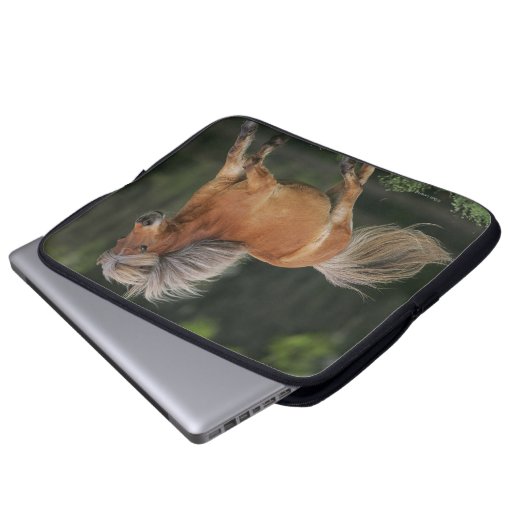 Miniaturpferdebetrieb Laptopschutzhülle (Vorne Knopf)