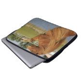 Miniaturpferdeerrichtung Laptopschutzhülle (Vorne Knopf)