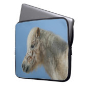 MiniaturpferdeHeadshot Laptopschutzhülle (Vorderseite Links)