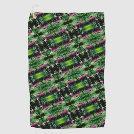 Miniaturpinecones Nah Abstraktes Muster Golfhandtuch (Vorderseite)