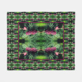 Miniaturpinkegel Nahes Abstraktes Muster Fleecedecke (Vorderseite (Horizontal))