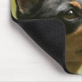 Miniaturpinscher (Button) 2 Mousepad (Ecke)