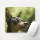 Miniaturpinscher (Button) 2 Mousepad (Mit Mouse)