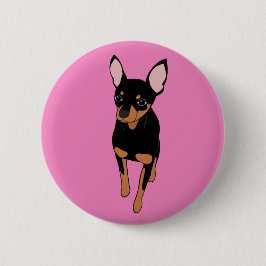 Miniaturpinscher-Button-Standardschaltfläche Button