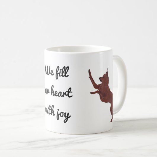 Miniaturpinscher Kaffeetasse (VorderseiteRechts)