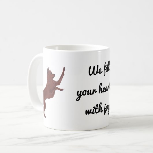 Miniaturpinscher Kaffeetasse (Vorderseite Links)