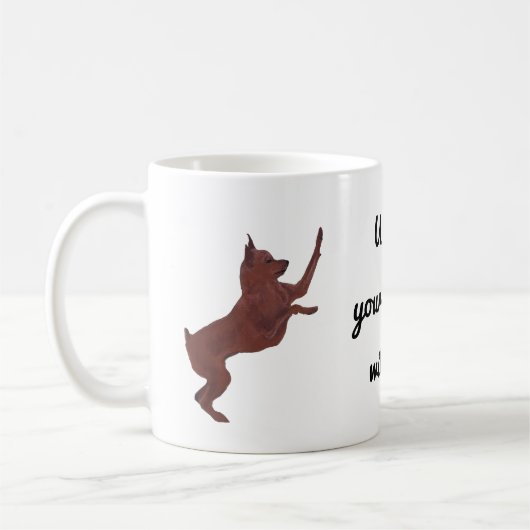 Miniaturpinscher Kaffeetasse (Links)