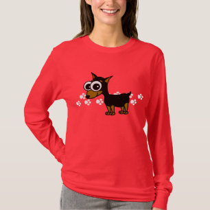 MiniaturPinscher Longsleeve T - Shirt - Rot