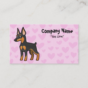 Miniaturpinscher-/Manchester-Terrier-Liebe Visitenkarte