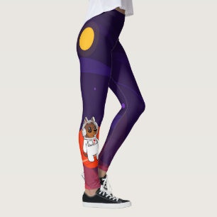 MiniaturPinscher (minimales Button) im Raum Leggings