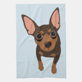 Miniaturpinscher-minimales Küchentuch