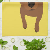 Miniaturpinscher-minimales Küchentuch (Gefaltet)