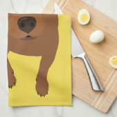 Miniaturpinscher-minimales Küchentuch (Viertel Falte)