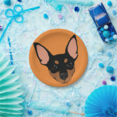 Miniaturpinscher-minimales Pappteller (Party)