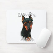 Miniaturpinscher (schwarz) Mama 2 Mousepad (Mit Mouse)