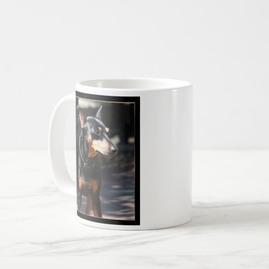 Miniaturpinscher-Tasse Kaffeetasse (Vorderseite Links)