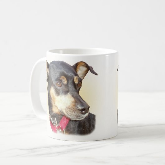 Miniaturpinscher-Tasse Kaffeetasse (Vorderseite Links)